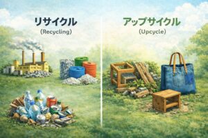 alt="sự khác biệt giữa upcycle và tái chế là gì"