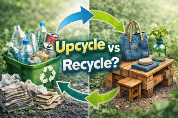 alt="upcycle là gì và so sánh với tái chế recycle"